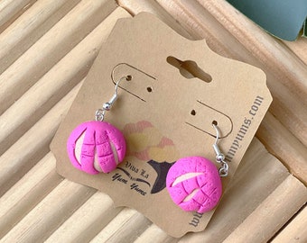 Mexican Pan Dulce | Concha Earrings | Sweet bread | Food earrings