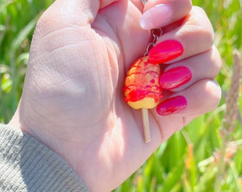 Mango Keychain | Mango Con Chile | Mexican Charm | Polymer Clay Key chain |