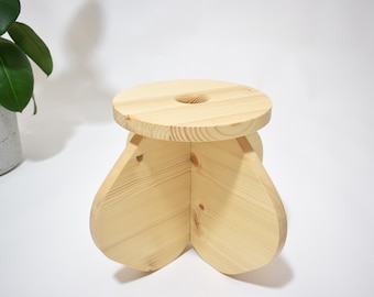 Soporte de madera para plantas
