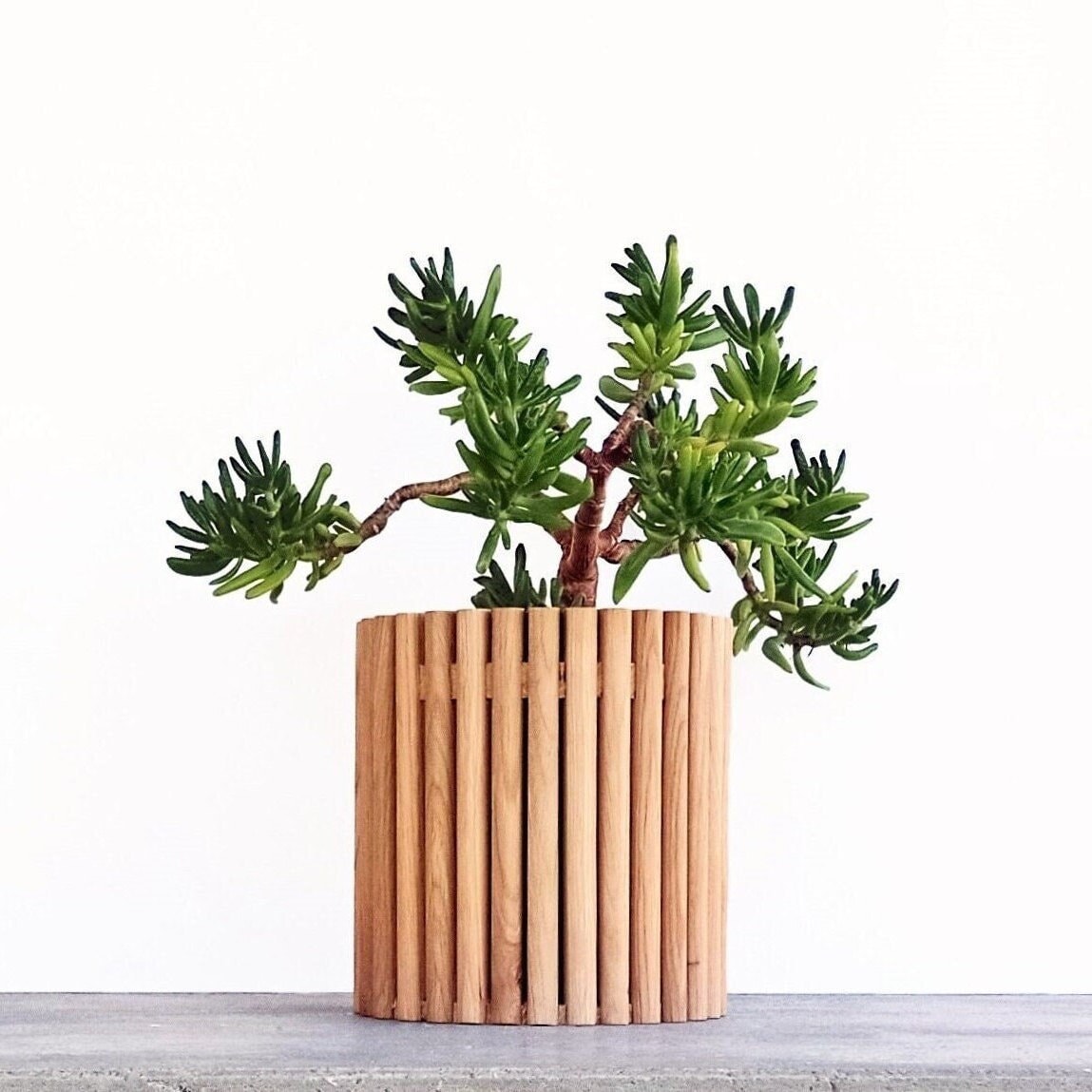 Wooden sale plant pot