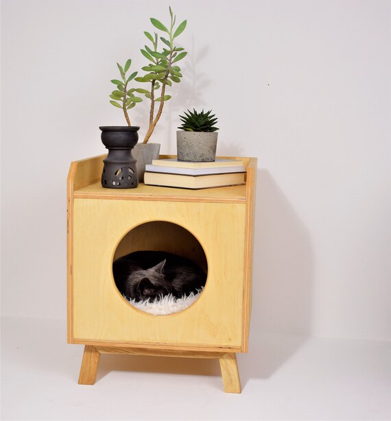 cat bed nightstand