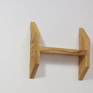 Oak shelf, Mid century modern shelf, Floating shelf, Wall Shelf, Small Shelf image 8