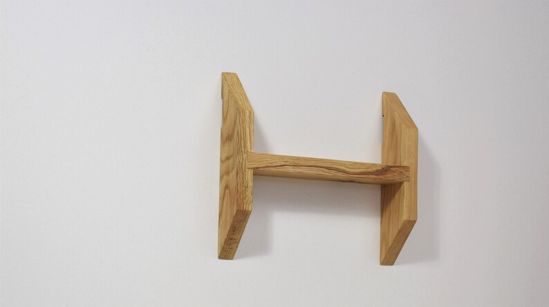 Oak shelf, Mid century modern shelf, Floating shelf, Wall Shelf, Small Shelf image 8