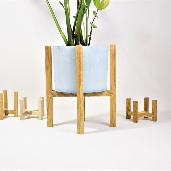 Wooden Plant Stand Etsy