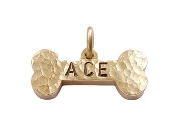 Gehamerd op maat gemaakt hondenpenning, gegraveerd halsbandlabel voor honden, met de hand gestempeld
