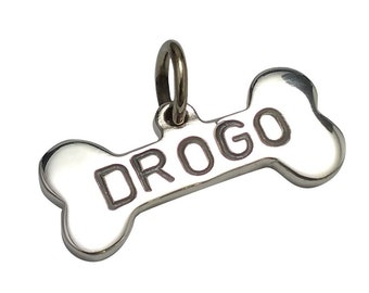 PERSONALISED Sterling Silver Engraved Tag 25mm