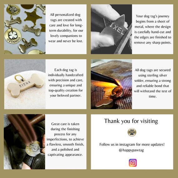 Custom Trident Dog Tag, Pet ID Tag for Dogs, Dog Name Tag