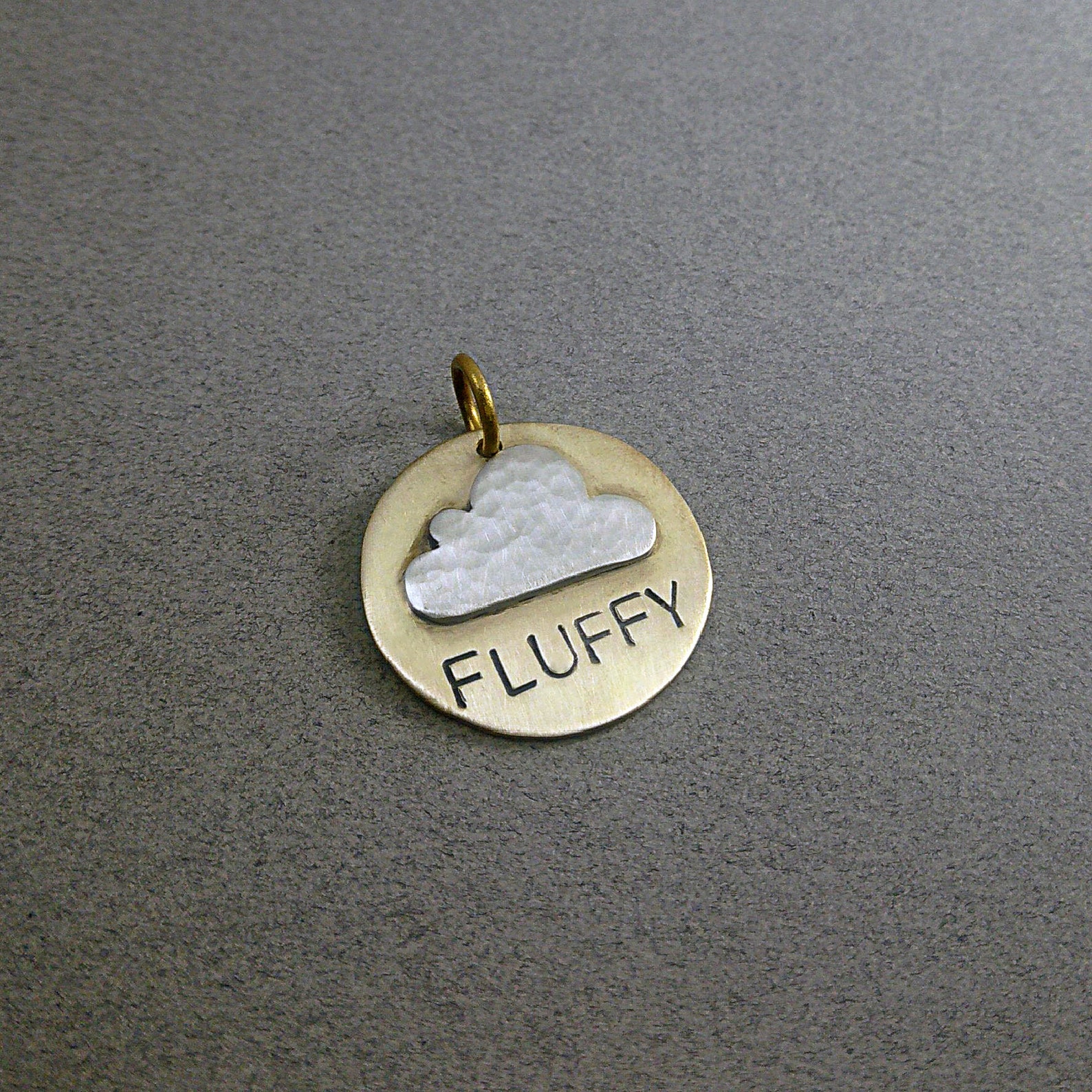 Personalized Dog Tag ID Fluffy Cloud for Collar Tag With Etsy