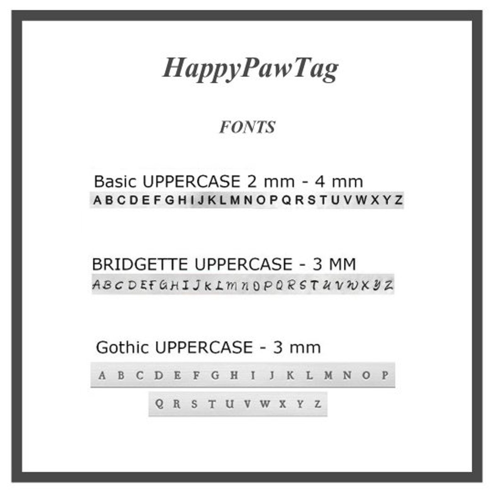 Personalized Dog Tag for Collar With Stamped Front Name Back Etsy