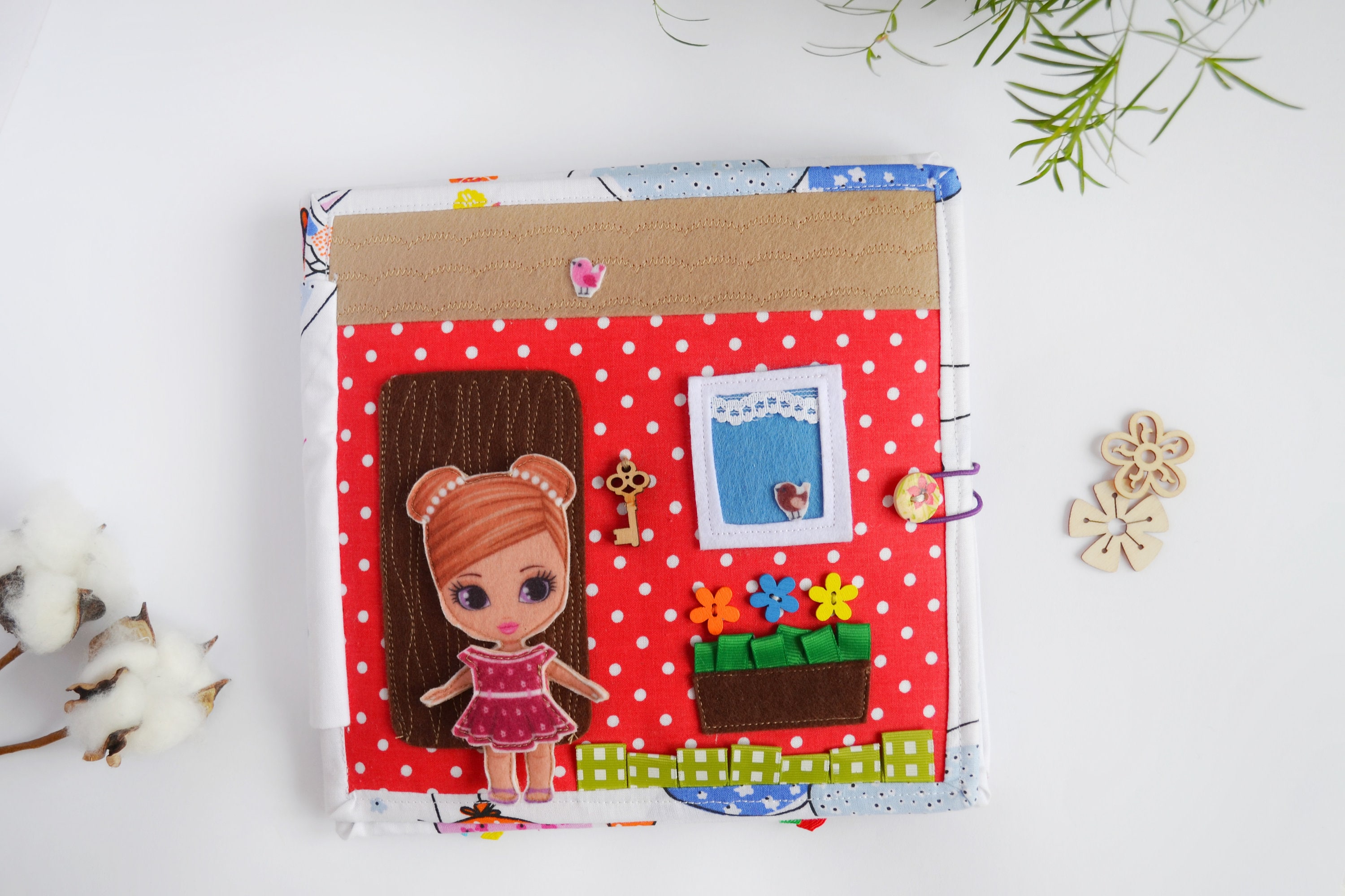 Felt book doll house doll house book book for girl felt Etsy