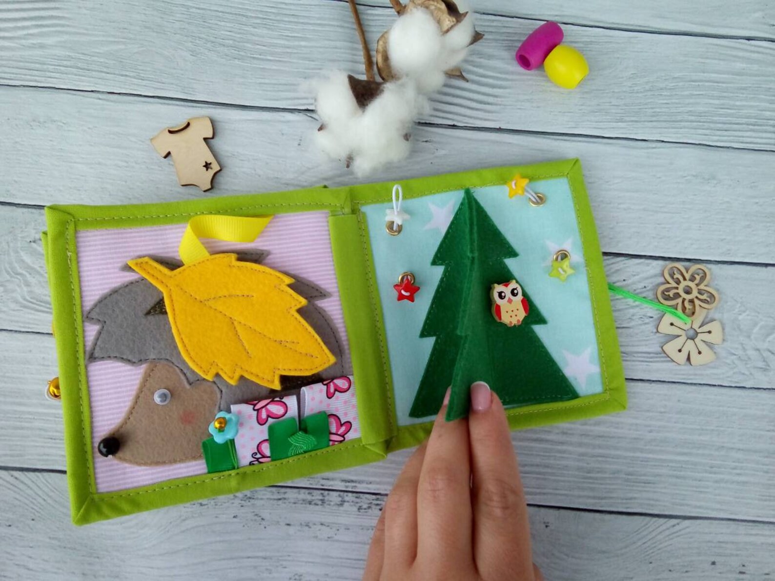 Felt book for kids 1soft toy soft book felt book quiet Etsy