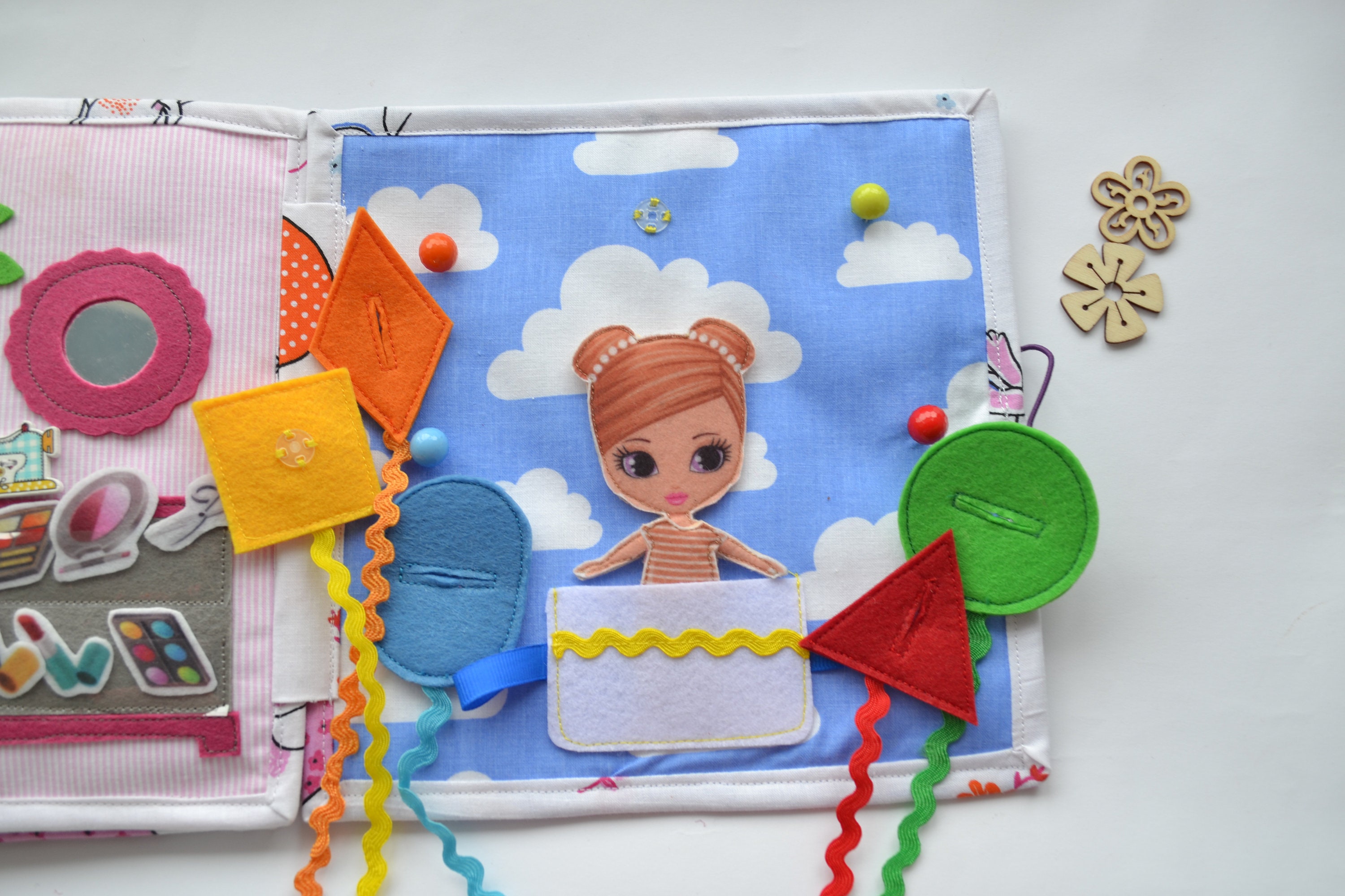 Felt book doll house doll house book book for girl felt Etsy