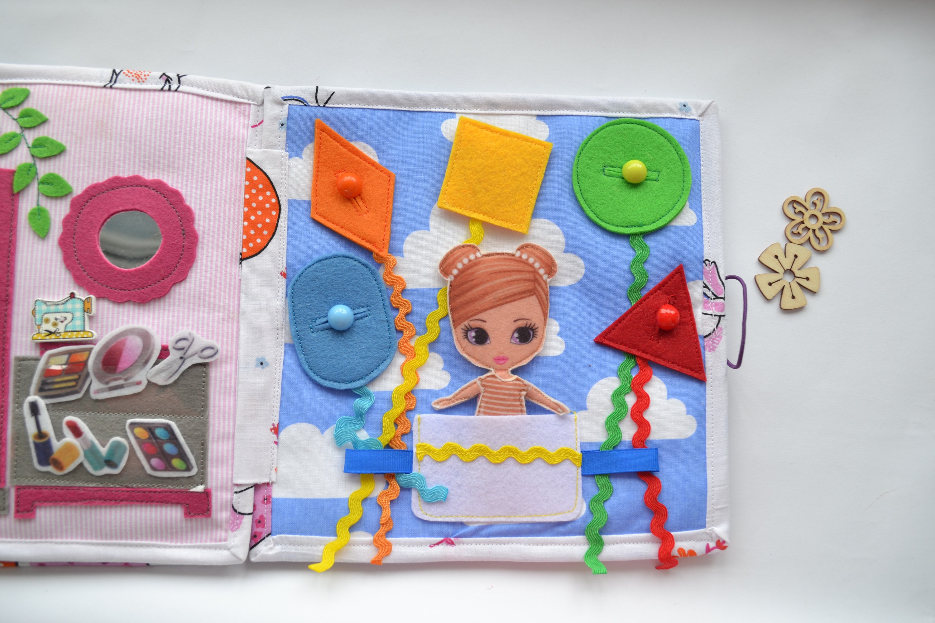 Felt book doll house doll house book book for girl felt Etsy