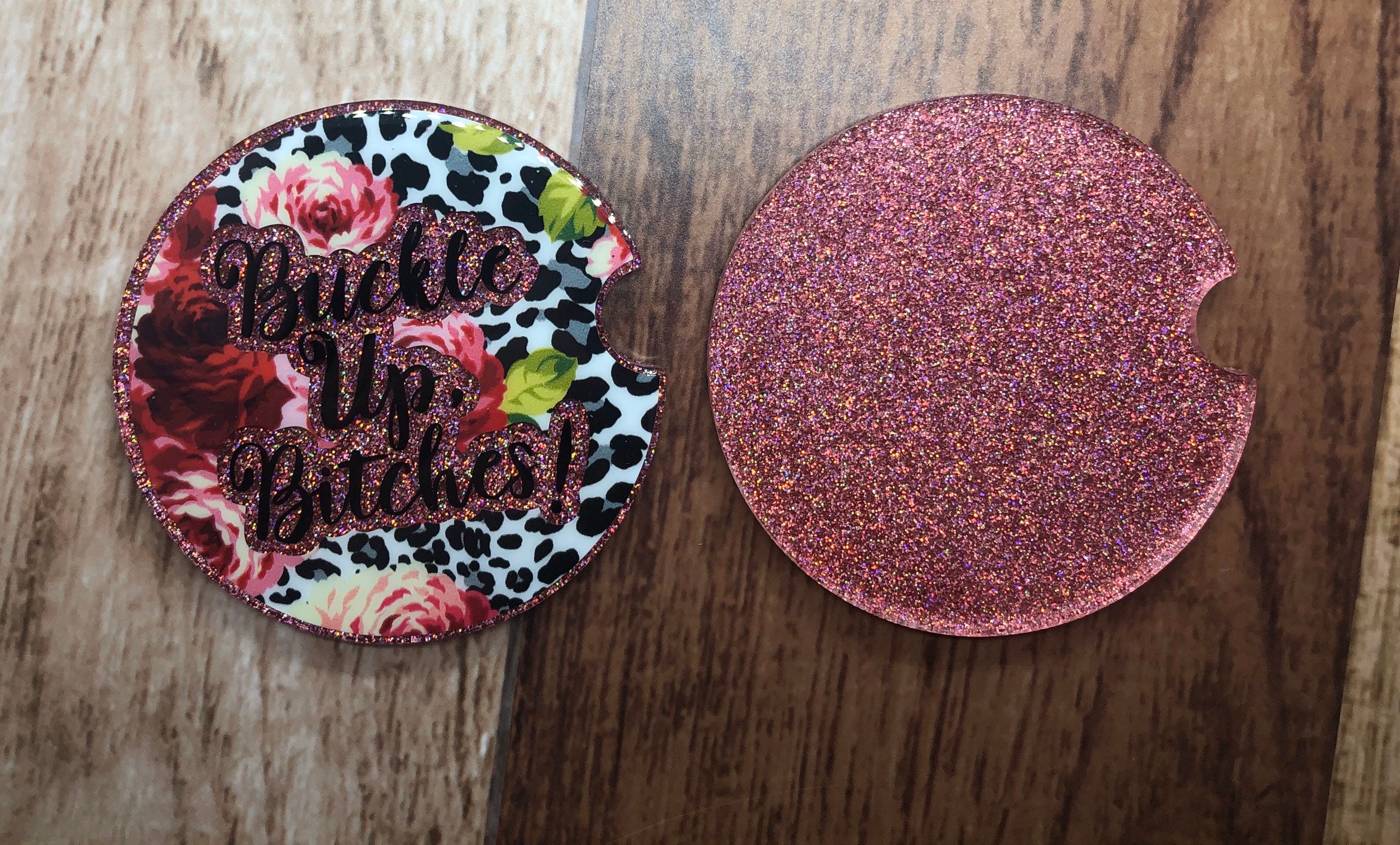 Auto Coasters You Design Car Coaster Accessory Set of 2 Made Etsy