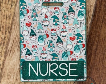 Gnome Badge Buddy • Medical Gnomes Gnomies Med Doctor RN Nurse Doc Cute Buddies Badges Name Tags Personalized Gift New Job • Made to Order