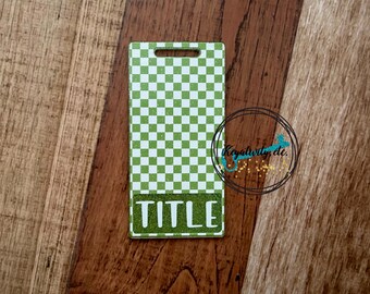 St. Patrick's Day Badge Buddy • Green Checker Buddies Badges Name Tags Personalized Gift • Made to Order