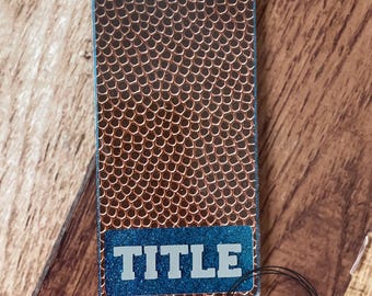 Football Badge Buddy • Brown Leather Pigskin Fan Fanatic Favorite Team Sports • Made to Order