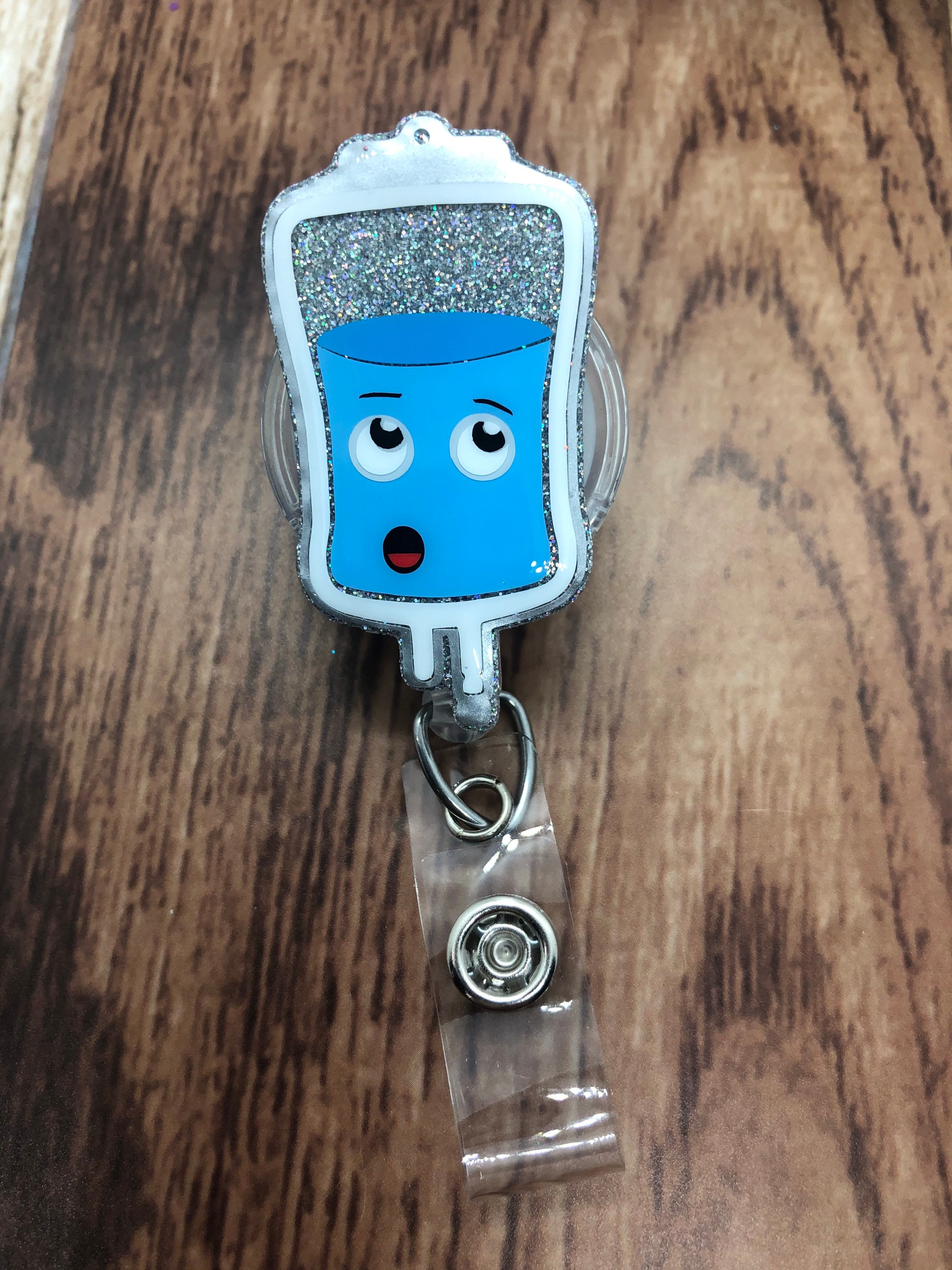 IV Bag Badge Reel Drip Infusion Anesthesia medical nurse RN Etsy