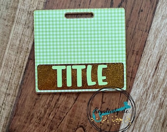 St. Patrick's Day Badge Buddy • Green Gingham Checker Checked Buddies Badges Name Tags Personalized Gift New Job • Made to Order