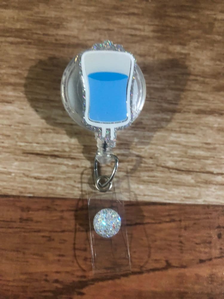 IV Infusion Anesthesia Bag drip medication badge reel medical Etsy