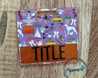 Friends Badge Buddy • Orange Couch Coffee Taxi TV Show Buddies Badges Name Tags Personalized Gift New Job • Made to Order