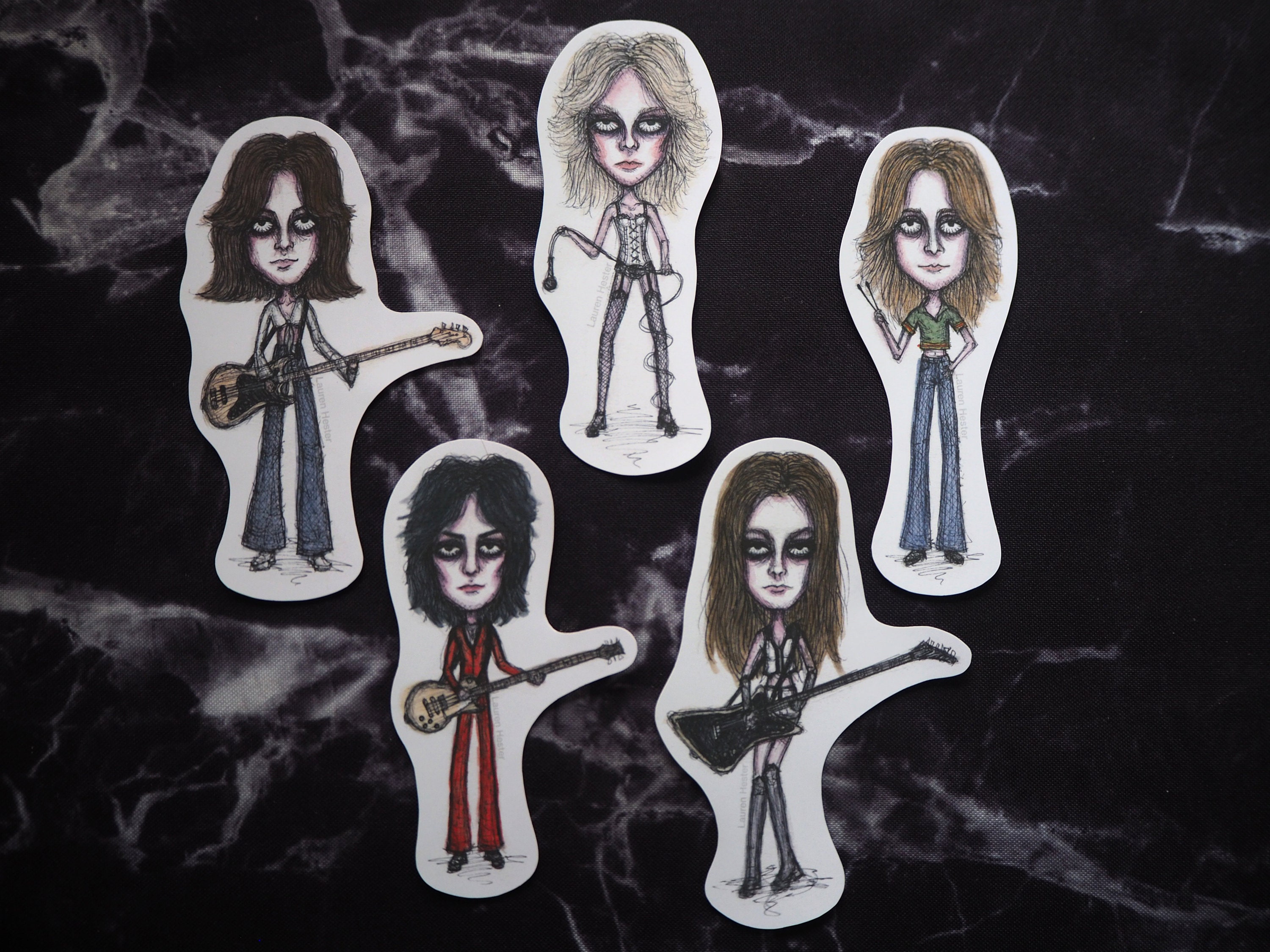 The Runaways Sticker Pack Cherie Currie Joan Jett Lita Etsy