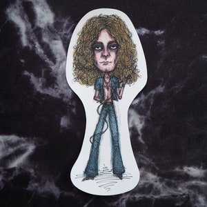 Robert Plant Aufkleber - Led Zeppelin - Vinyl-Aufkleber, 70s Classic Rock Musik