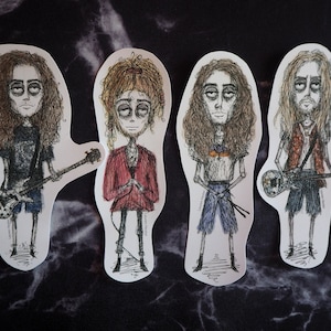 Alice in Chains Sticker Pack - Layne Staley, Jerry Cantrell, Sean Kinney, Mike Starr - Vinyl Stickers, 90s Grunge Music