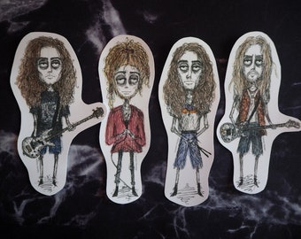 Alice in Chains Sticker Pack - Layne Staley, Jerry Cantrell, Sean Kinney, Mike Starr - Vinyl Stickers, 90s Grunge Music