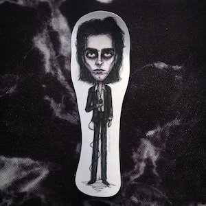 Nick Cave Sticker - The Bad Seeds, Grinderman, The Birthday Party - Vinyl Stickers, 80s Goth Rock Music