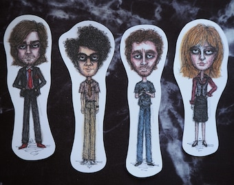 The IT Crowd Sticker Pack - Maurice Moss, Roy Trenneman, Jen Barber, Douglas Reynholm - Vinyl Stickers, British Comedy TV Show