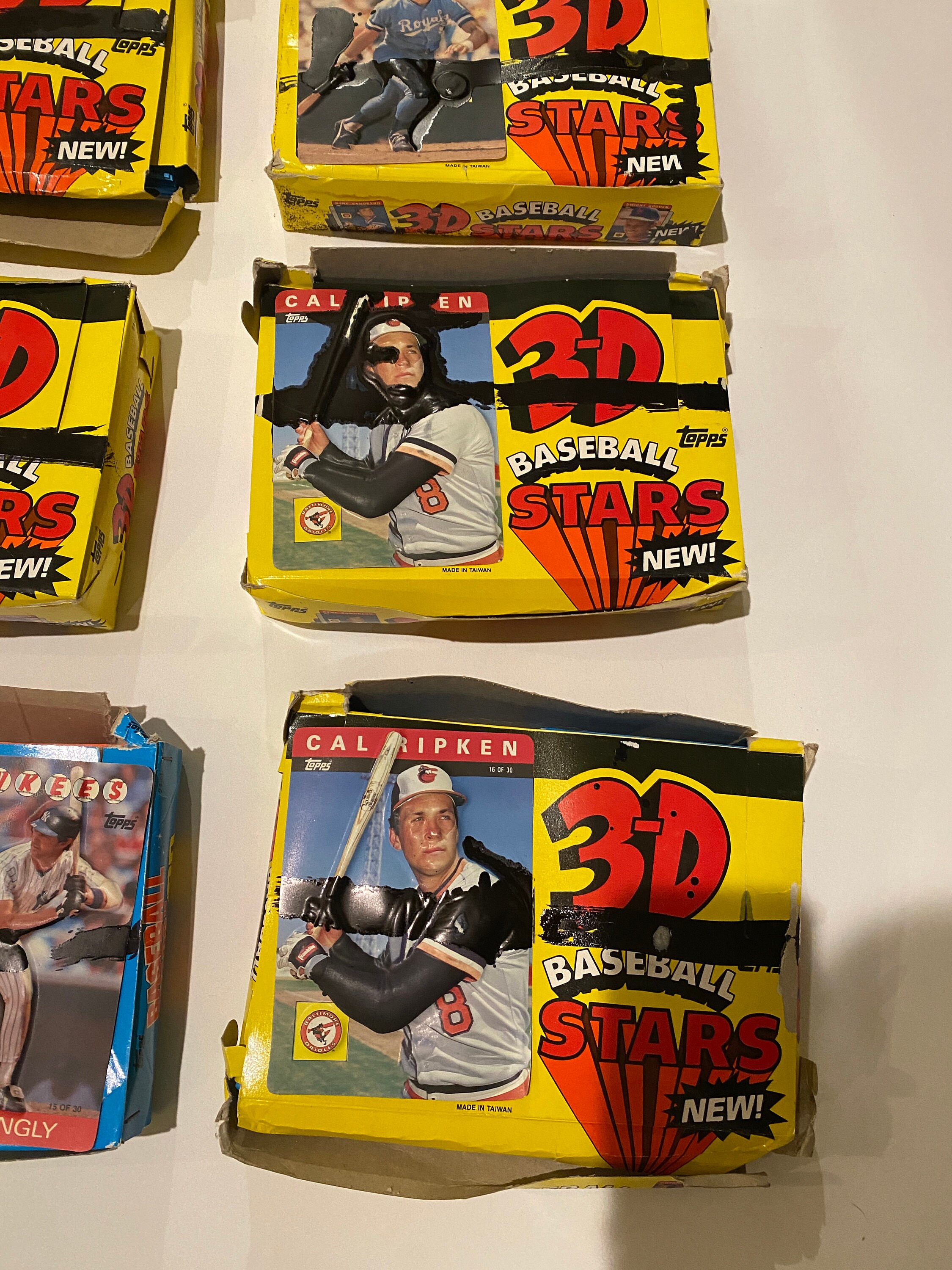 1986 Topps 3D Baseball Cards LOT of 8 Boxes Packed Etsy