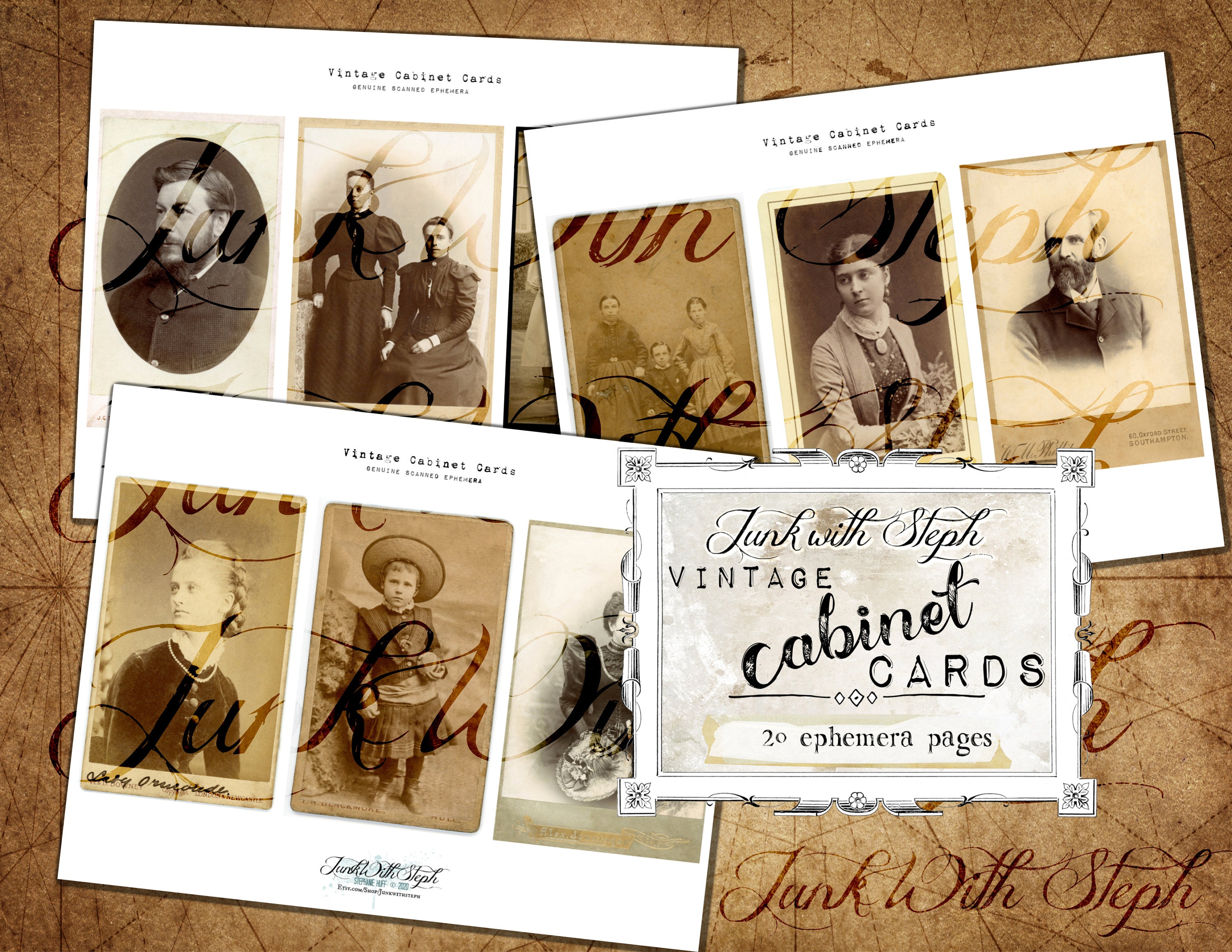 Vintage Cards 22 pages of Ephemera 55 separate Etsy