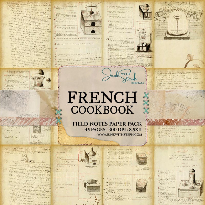 French Script Paper - Etsy