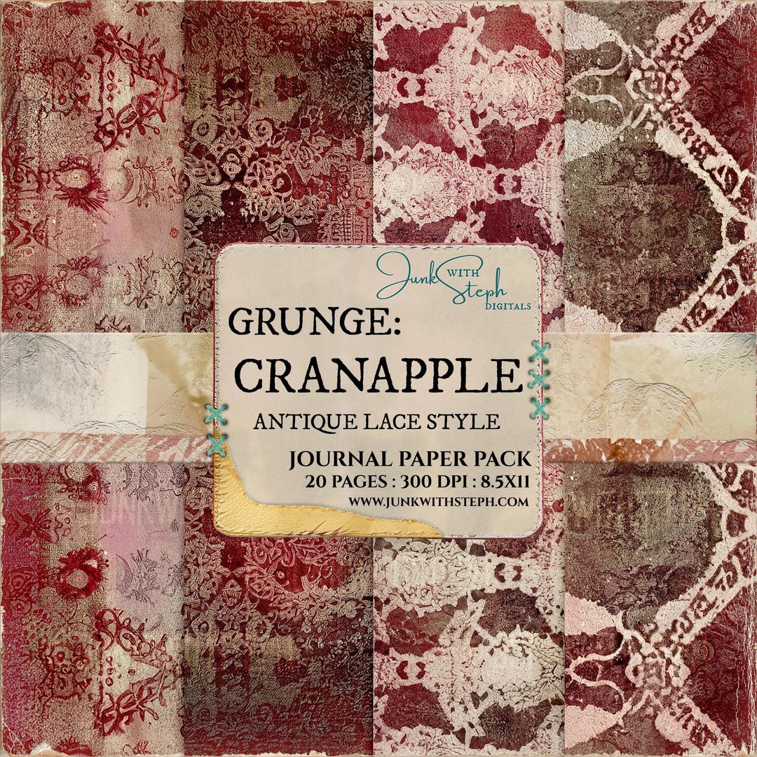 アンティークレーススタイル - CRANAPPLE - 20 グランジ背景 ジャンク