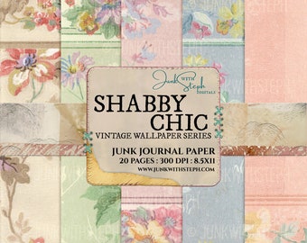 Shabby Chic Mini File Folder Junk Journals - Glitter & Glam
