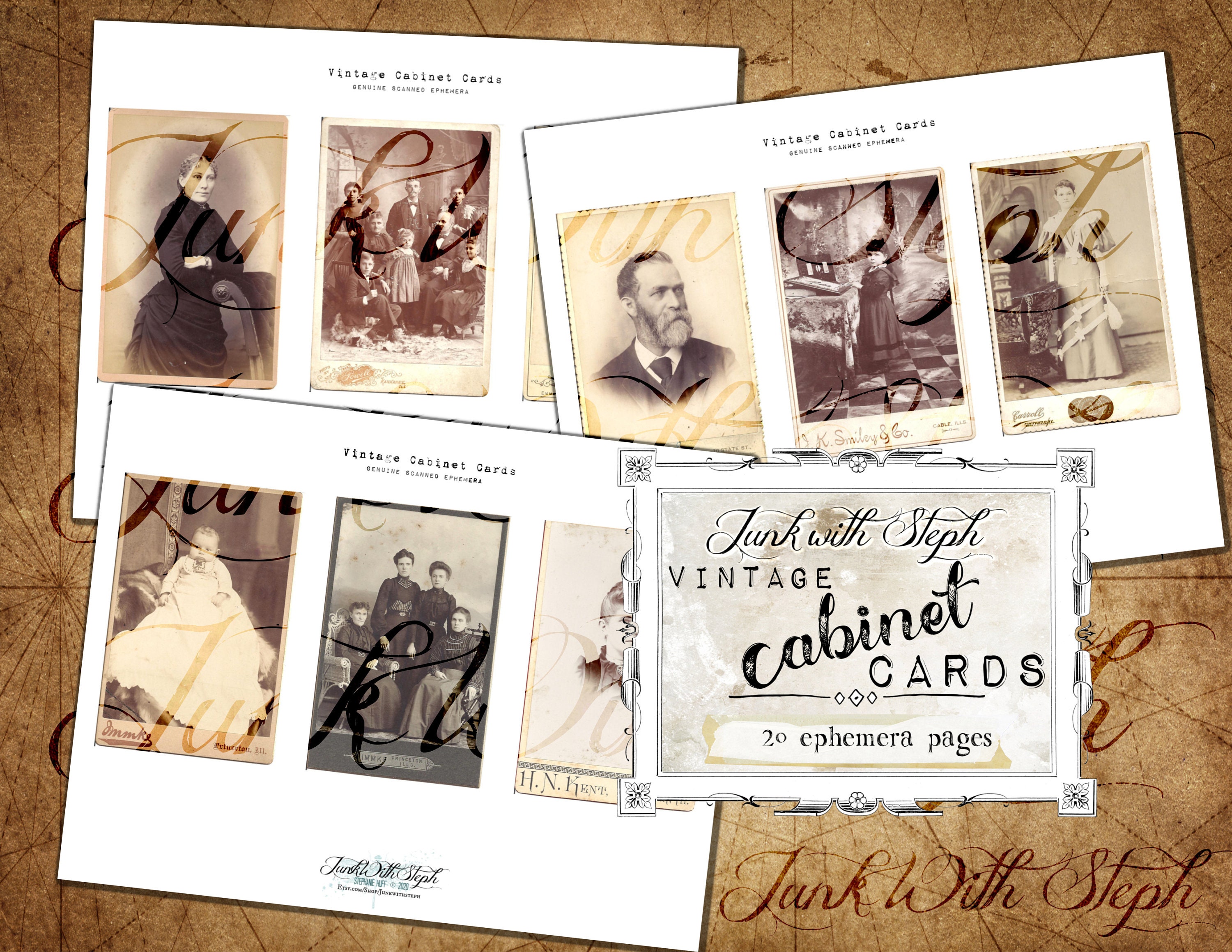 Vintage Cards 22 pages of Ephemera 55 separate Etsy