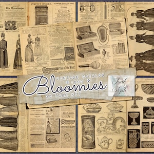 Bloomies: Vintage Katalog - 30 Seiten aus dem Jahr 1890 Bloomingdales antik Wunderschöne Illustrationen, Werbung und wirklich hervorragender Text