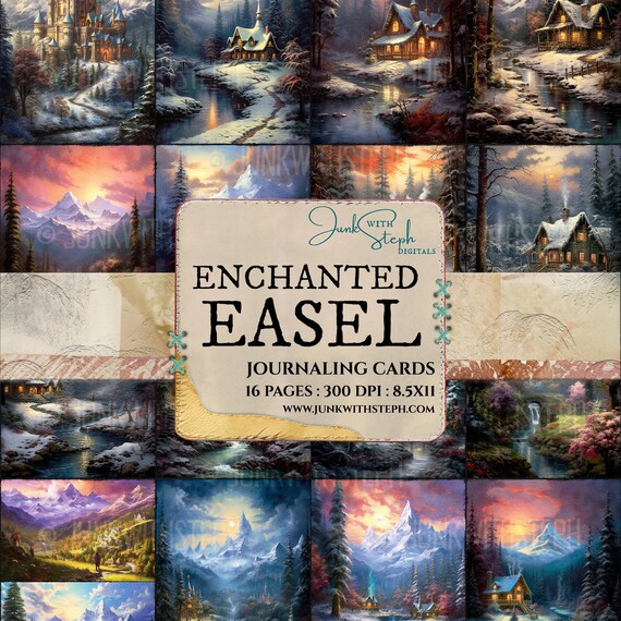 Fantasy Landscape Journaling Cards: Bob Ross & Kinkade Style (digital  Download) - Etsy