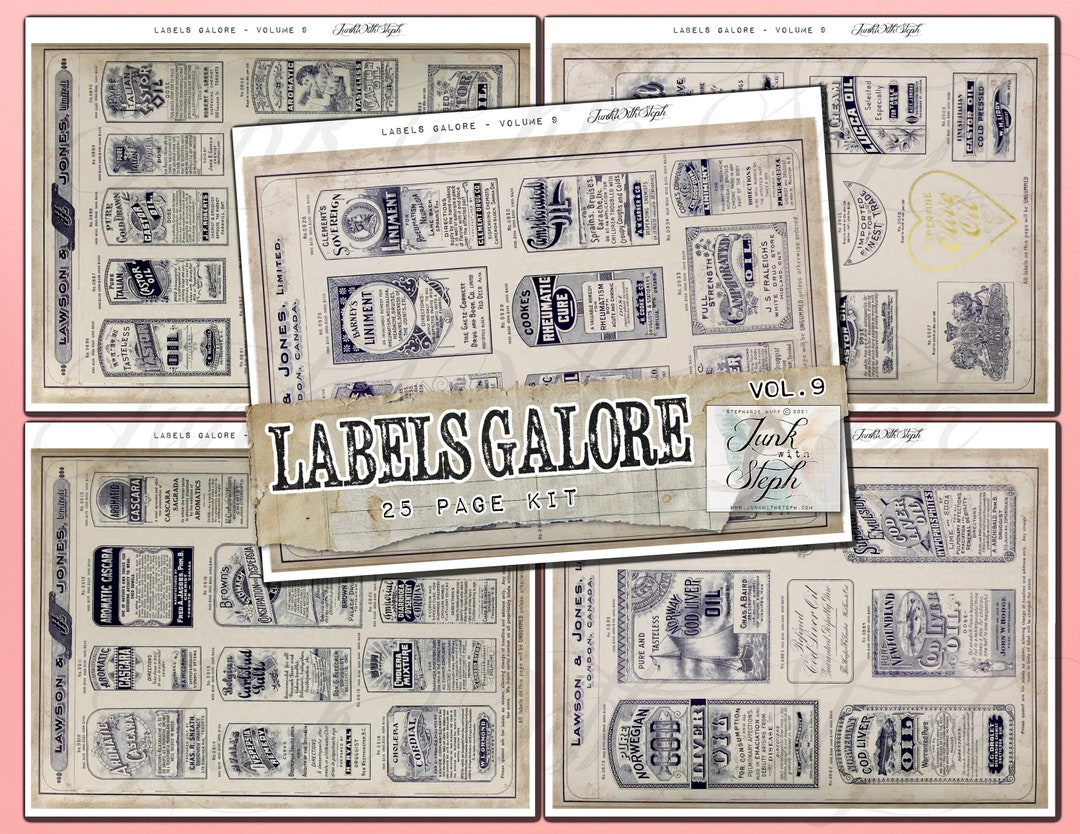 Labels Galore Vol. 9 With 25 Pages With Tons of Separate Labels