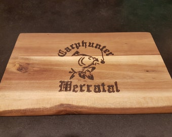 Breakfast board cutting board wood customizable