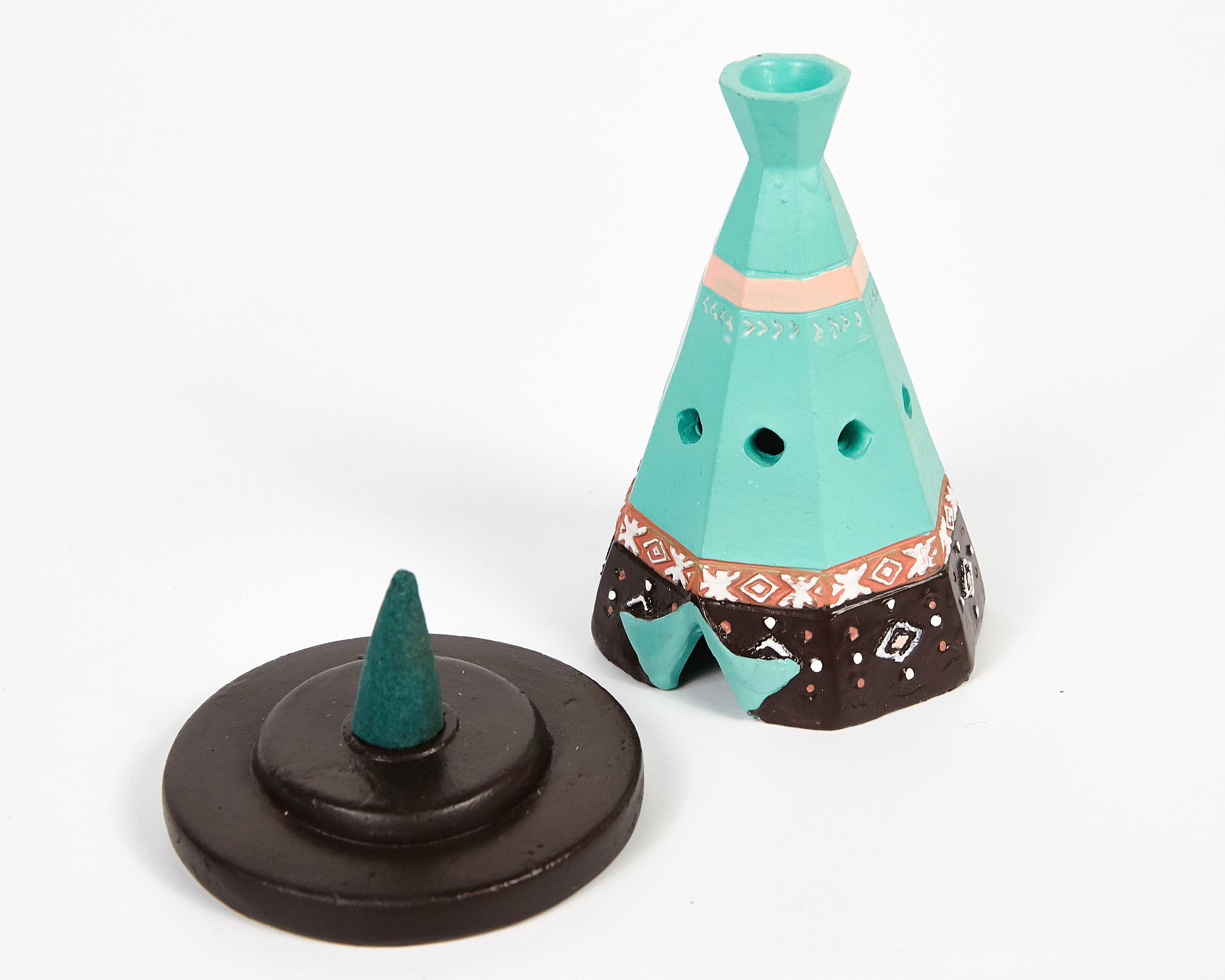 Boho Teepee Incense Cone Holder / Incense Burner Ash Catcher Etsy UK