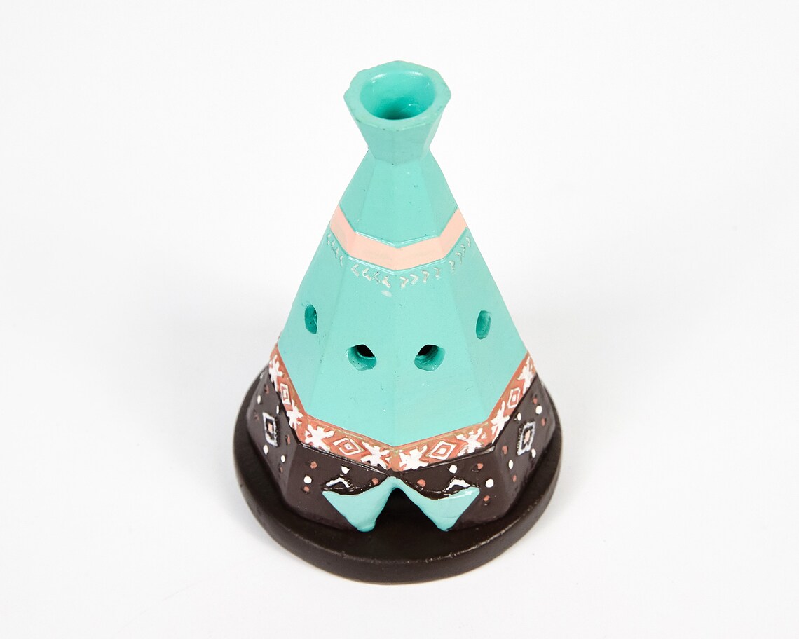 Boho Teepee Incense Cone Holder / Incense Burner Ash Catcher Etsy UK