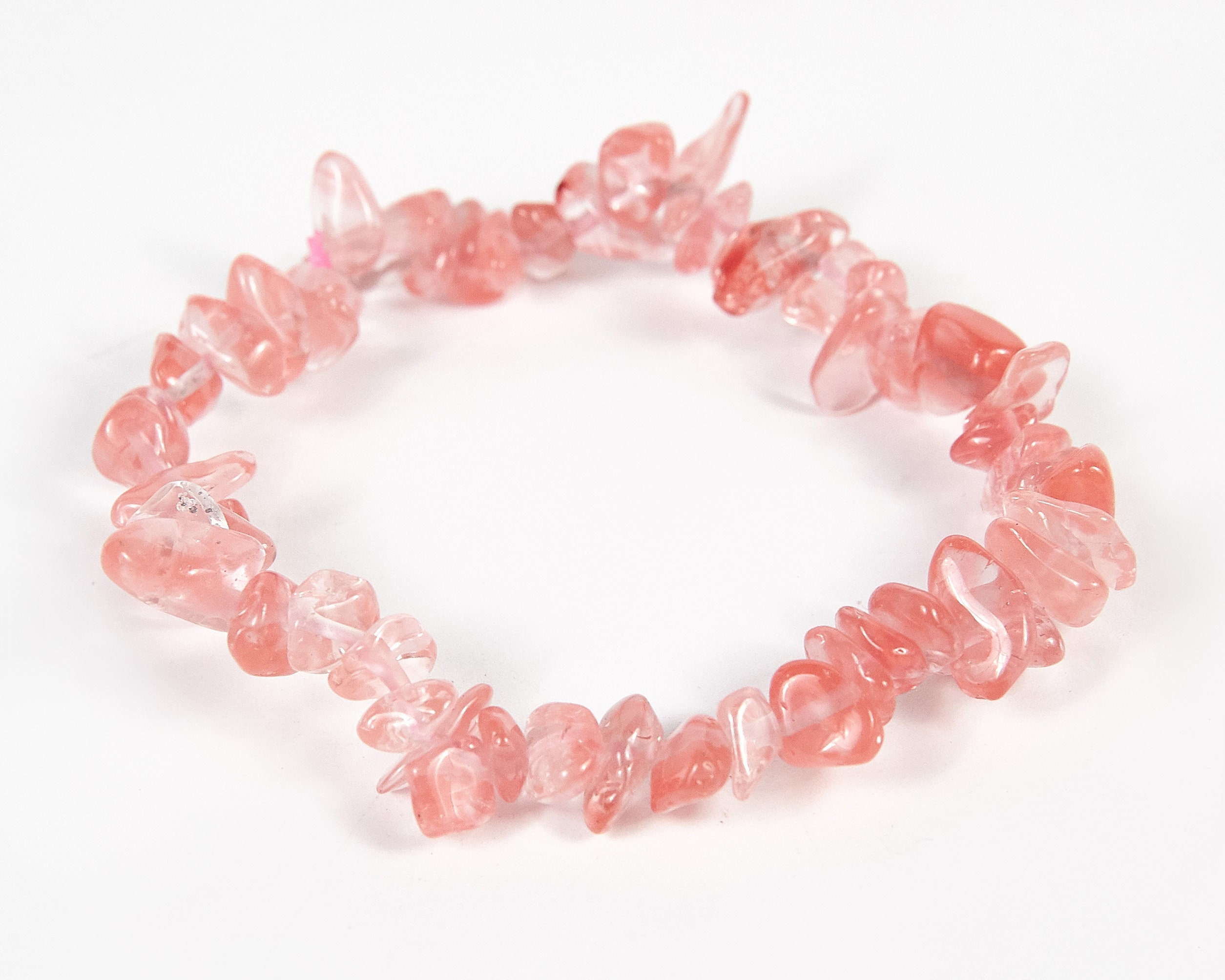 Cherry quartz bracelet outlet