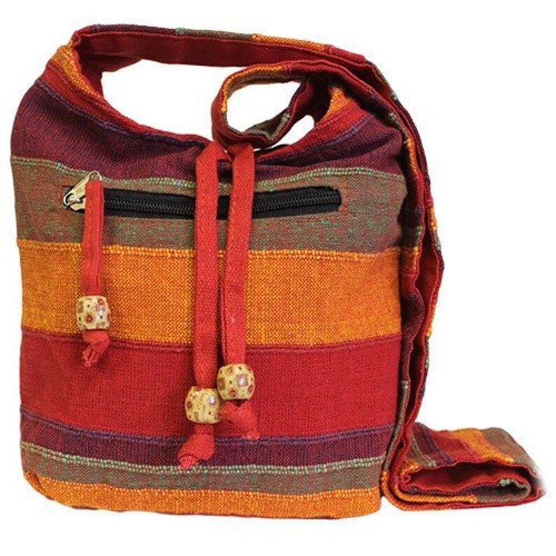 Hipster Bag Boho Bag Purple Shoulder Bag Eco Friendly Sling Bag Fair Trade Bag Handmade Pure Cotton Sling Bag Hippy Bag Bohemian Bag