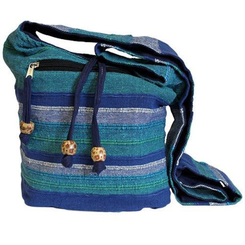 Hipster Bag Boho Bag Purple Shoulder Bag Eco Friendly Sling Bag Fair Trade Bag Handmade Pure Cotton Sling Bag Hippy Bag Bohemian Bag