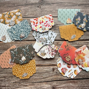 Fall Leaves Note Cards - Set of 3 - Blank Inside  - Nature Stationary - 3D Card