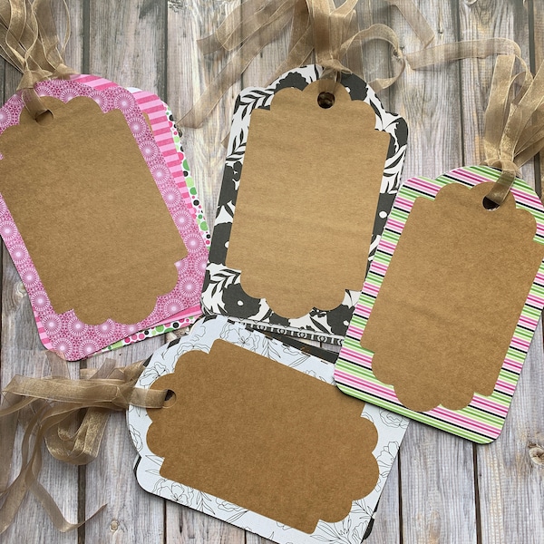 Extra Large Kraft Gift Tag - Assortment of Designs - Large Gift Wrap