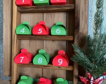 Christmas Advent Calendar Gift Boxes: DIY Set of 25