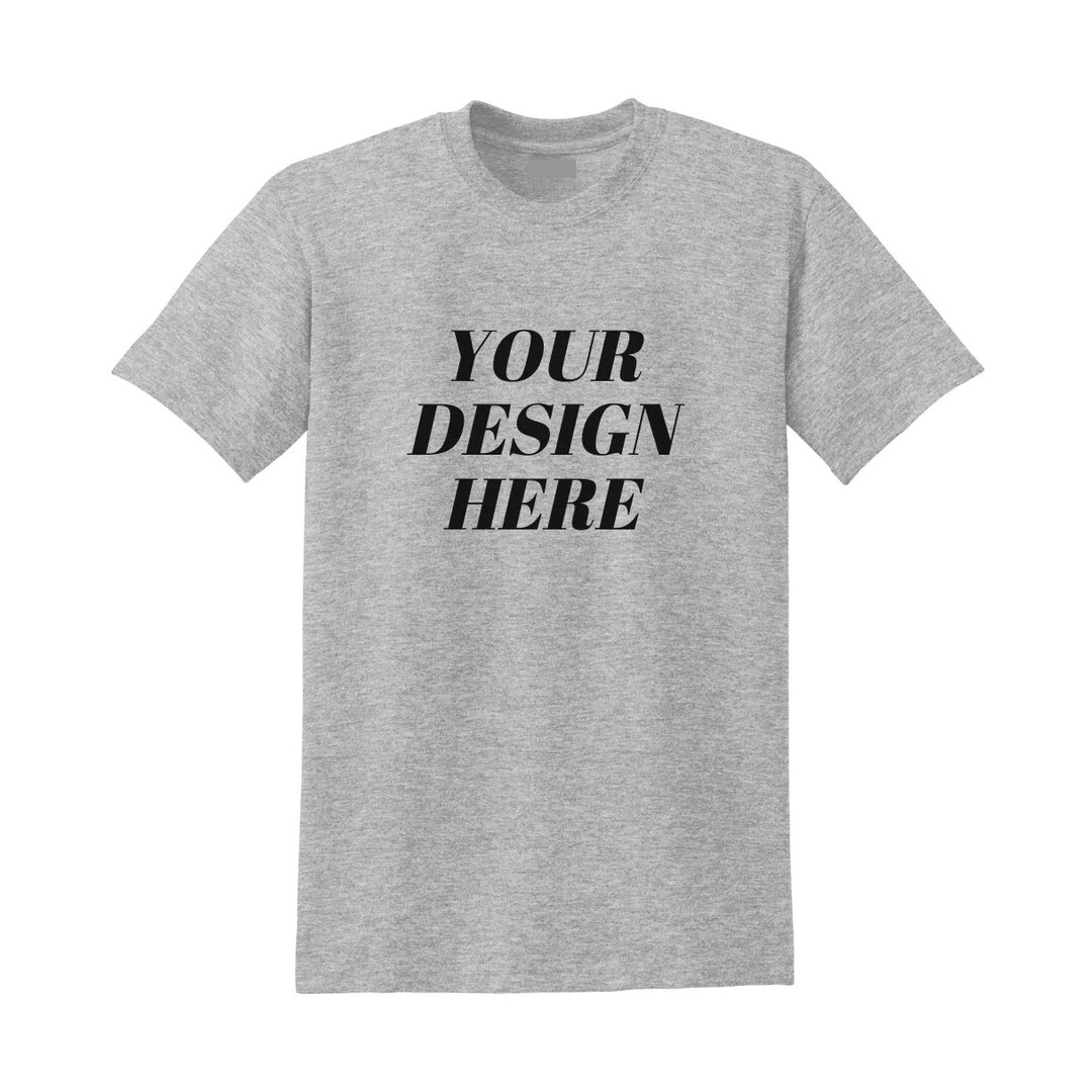 Gildan 5000 Sports Grey T Shirt Mockup, White Background Aesthetic ...